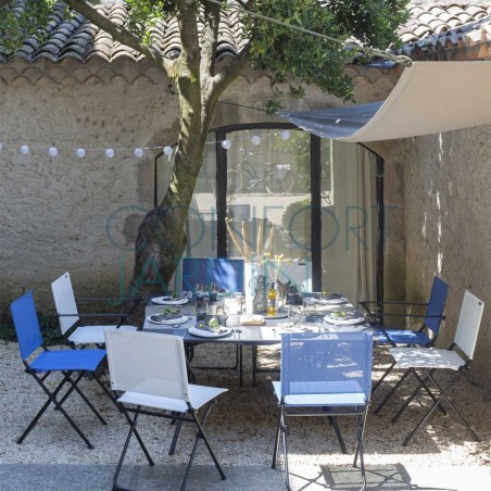 Chaise pliante ANYTIME - Batyline Duo - Ecume - LAFUMA