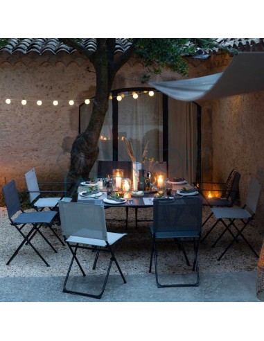 Chaise pliante ANYTIME - Batyline Duo - Ecume - LAFUMA