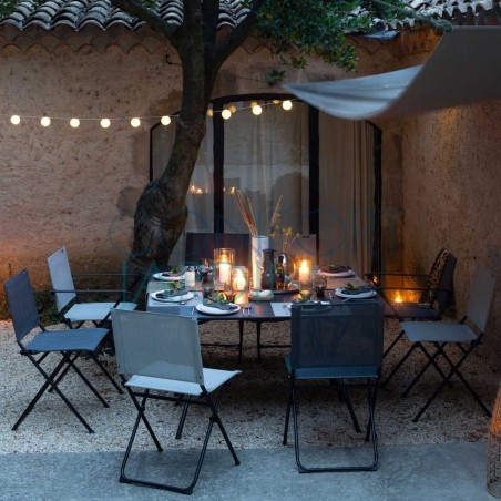 Chaise pliante ANYTIME - Batyline Duo - Ecume - LAFUMA